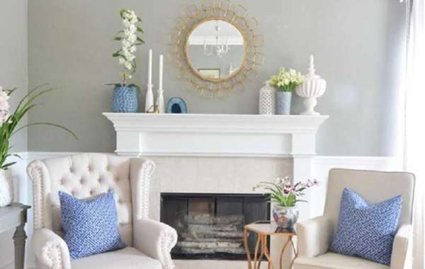 Makeover Of An Antique Brick & White Trim Fireplace