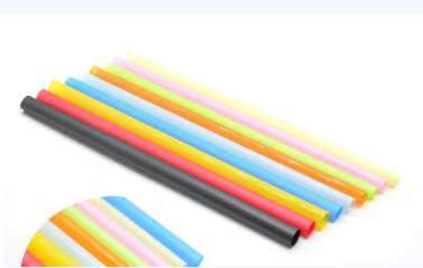 Application of Individual PLA Straight Colorful Straw Raw Material PLA