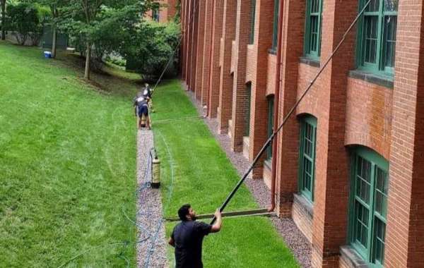 Window cleaning using water purification system