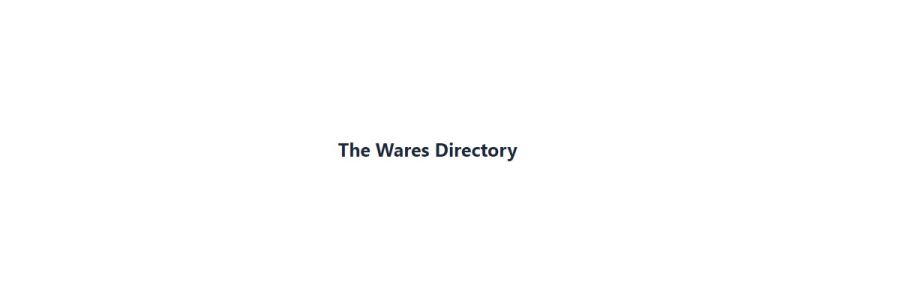 The Wares Directory Cover Image