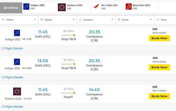 Book Cheap Delhi to Coimbatore Flight Ticket price - Adotrip