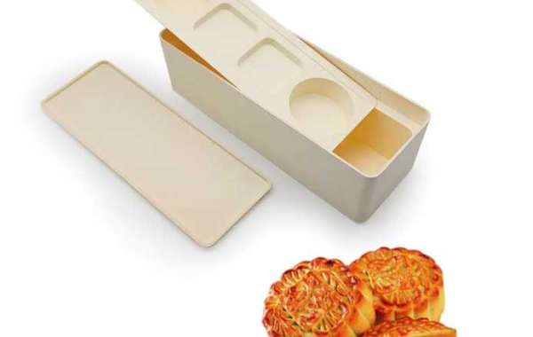 Bagasse Pulp Molded Moon Cake Box Sustainable Food Packaging