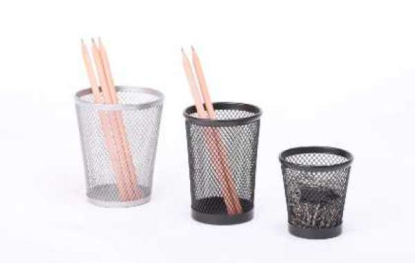 How to use a mesh conical pen holder？