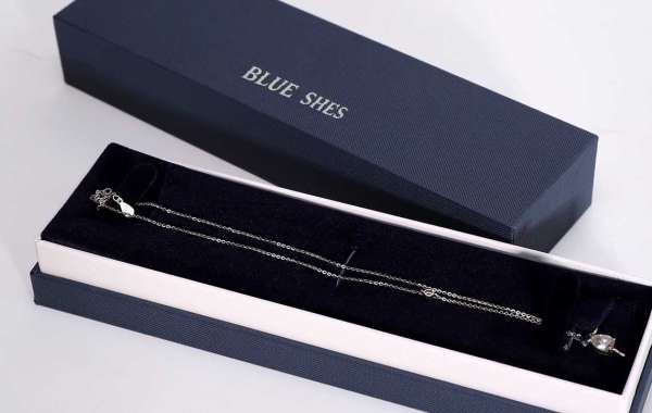 Blue Necklace Jewelry Box - Supply - Sale