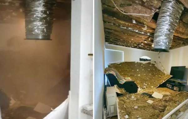 Australian Woman Captures the Moment Her Ceiling Collapses in Viral TikTok Video