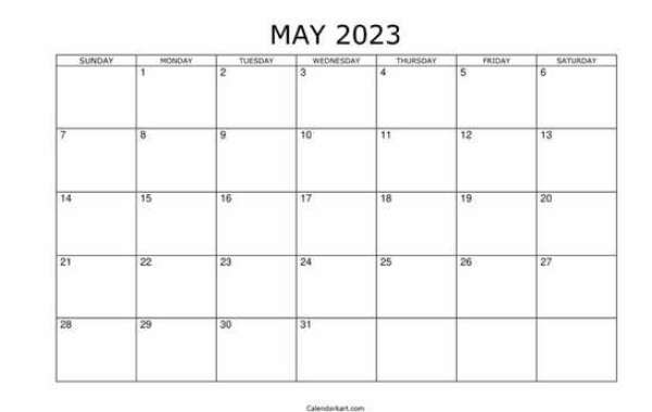May 2023 Calendar with Holidays Right for You