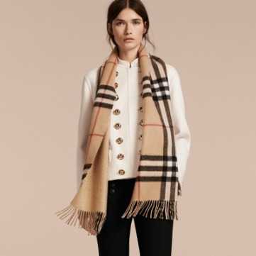 Camel Cashmere Scarf