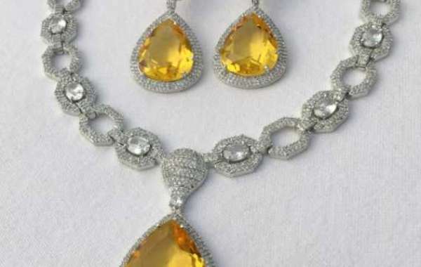 Yellow Diamond Necklace Yellow Sapphire Necklace