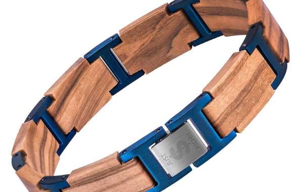 Handcrafted Zebra Wood Bracelet and Ebony Wood Watch for Timeless Style