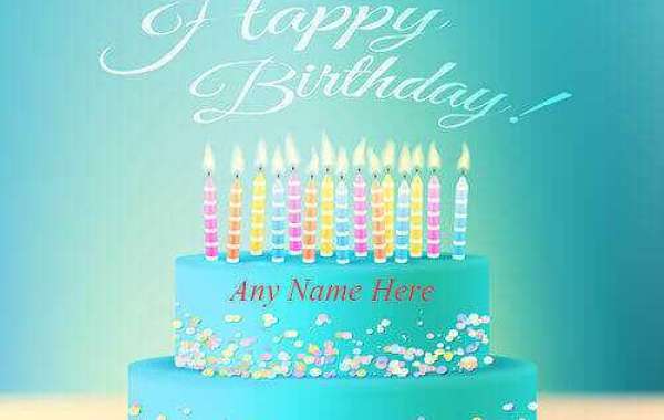 Design Your Own Name Edit Birthday Cake Images for Free