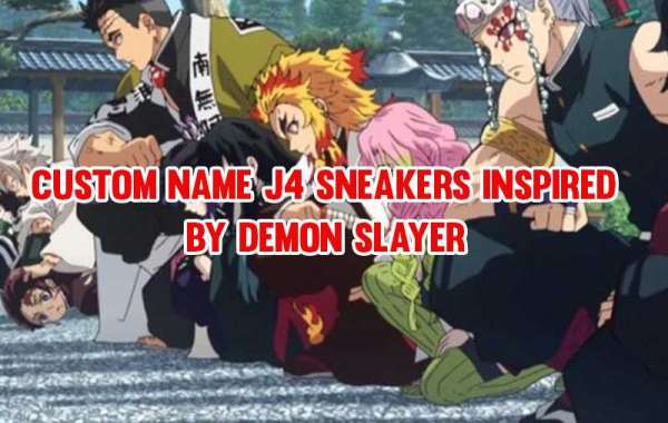 Custom Name J4 Sneakers Inspired by Demon Slayer