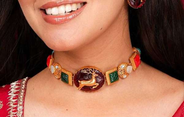 Navratan Kundan Necklace Sabyasachi Jewelry Kundan Choker