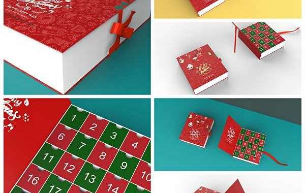 Features of Christmas book-shape advent calendar box