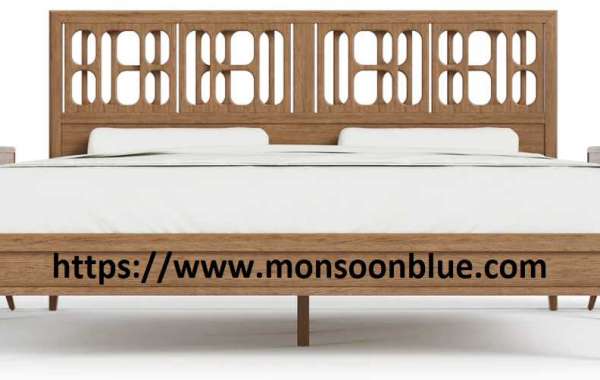 Modern wood bed frame
